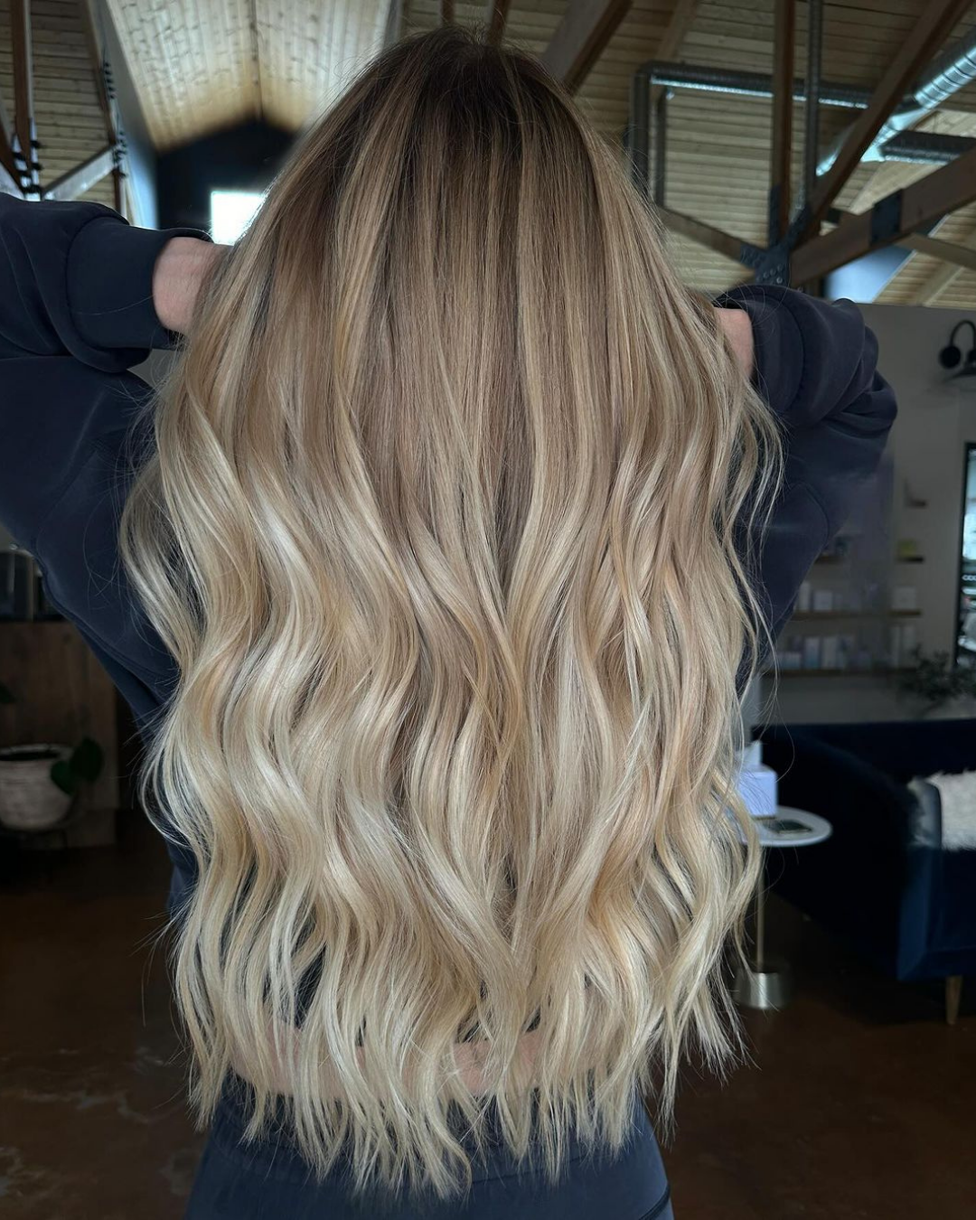 Blonde with 22 inch Extensions by Kate